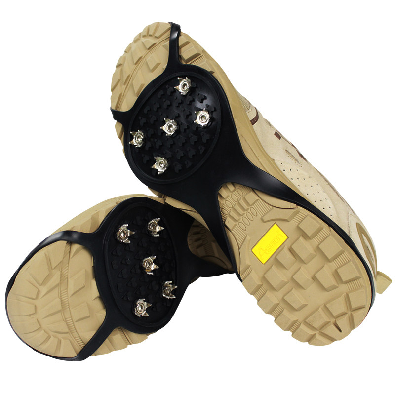 五齿冰爪防滑鞋套雪地鞋钉下雪冬季户外雪天鞋底冰面登山儿童冰抓