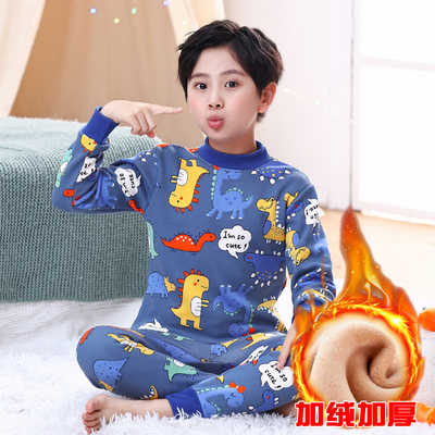儿童厚款保暖内衣套装冬季男女