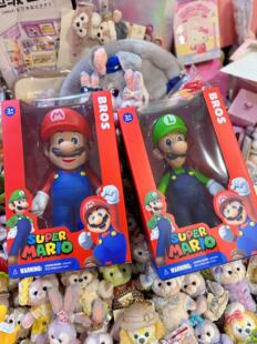 正版超级马里奥马力欧公仔25cm马里奥潮玩手办礼物摆件周边