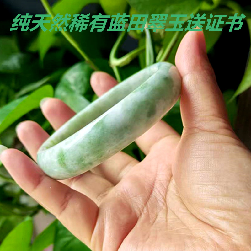 正宗西安兵马俑活玉蓝田玉手镯证