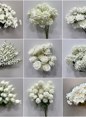 白色仿真花摆设轻奢高端蝴蝶兰