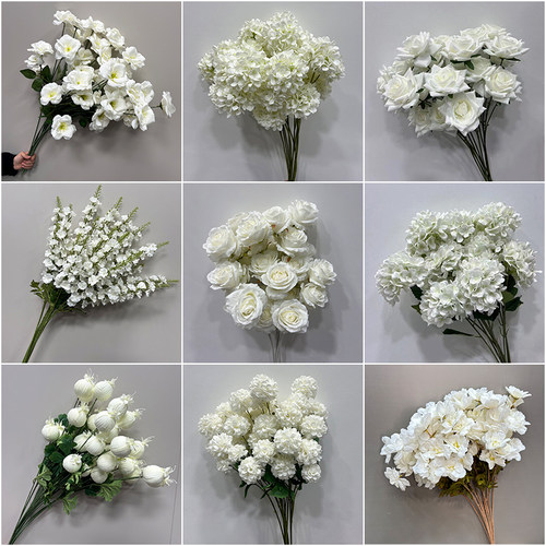 白色仿真花摆设轻奢高端蝴蝶兰