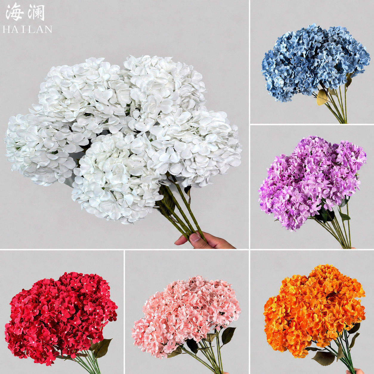 婚庆绣球花仿真花棒棒糖绢花3D婚礼布置花艺摆件假花仿真花束造景