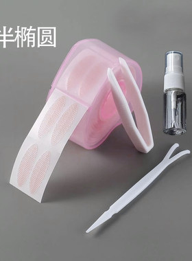 卷筒蕾丝双眼皮贴遇水变粘粉色爱