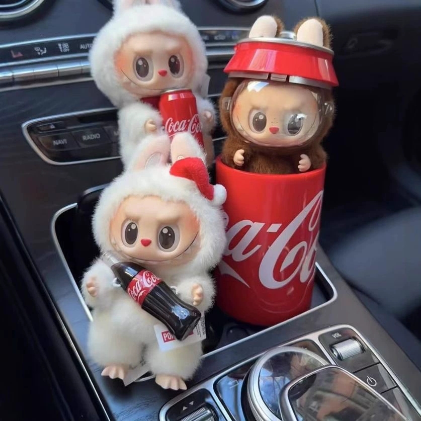 拉布可口可樂搪膠臉系列小布布