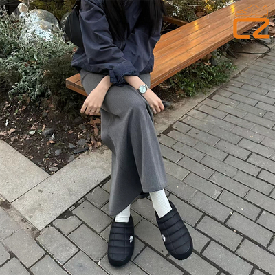 北面TheNorthFace秋冬加棉保暖户外登山露营营地一脚蹬可爱面包鞋