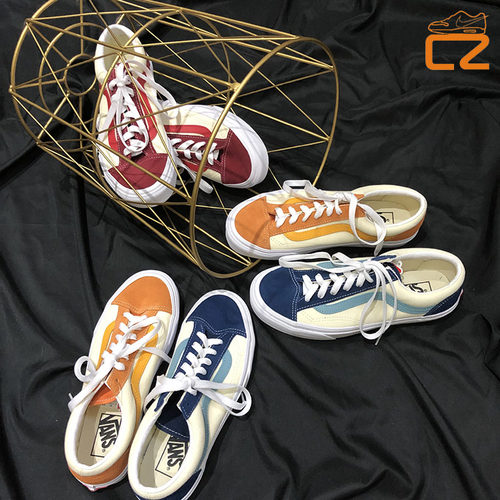 vans橙色夏日低帮男女橘子汽水
