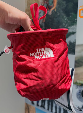 北面巅峰SUMMIT TheNorthFace 通勤红色单肩斜挎腰包攀岩镁粉包