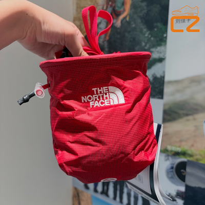 北面巅峰SUMMIT TheNorthFace 通勤红色单肩斜挎腰包攀岩镁粉包