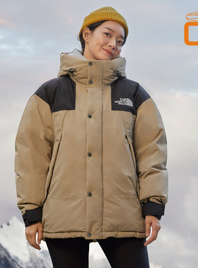北面TheNorthFace 新款工装风dryvent防风水面料连帽鹅绒羽绒服