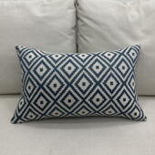 北欧棉麻风格 沙发护腰枕长方形靠枕床头靠背枕椅子加厚靠垫套可拆