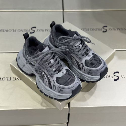 诗路花语老爹鞋女2025冬款加绒