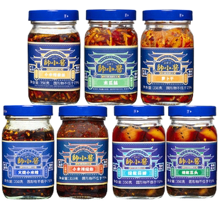 帅小酱云南酱菜小米辣烧椒酱180g*3瓶藠头萝卜干木瓜丝香辣下饭菜