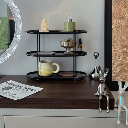 轻奢简约咖啡杯杯架化妆品收纳架