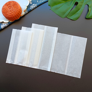 空白棉纸淋膜纸袋7580g100/125g150克月饼蛋黄酥防油纸花果茶叶袋