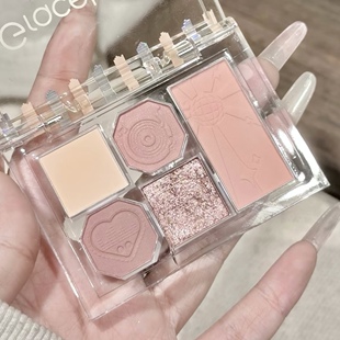 宝藏！2025秋冬盘口袋哑光五色眼影盘微珠光千金感眼妆彩妆盘学生