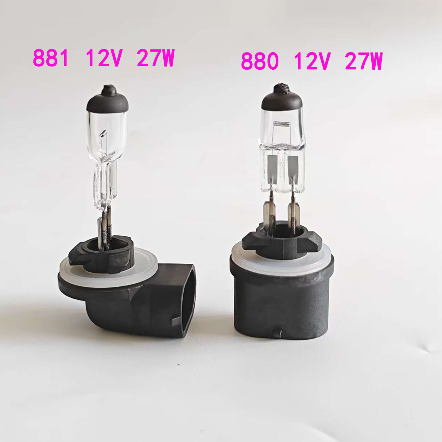 车用灯泡880雾灯灯泡881小车灯泡黄光卤素灯泡12V 27W车灯