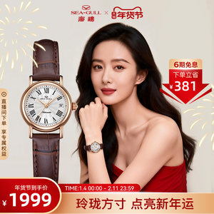 海鸥手表复古小玲珑腕表女款机械表女士女表1046L送女友新年礼物