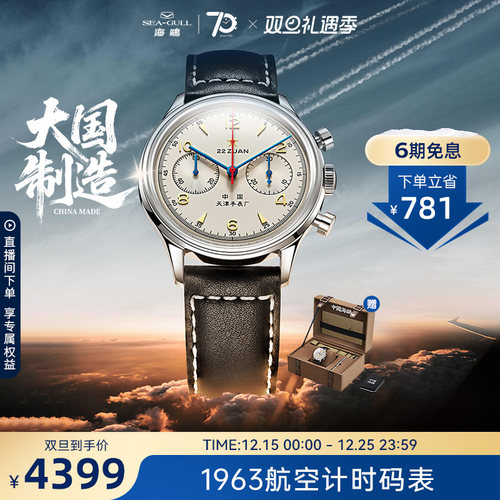 海鸥表1963航空计时码表