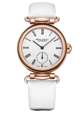 海鸥表手表女款机械表时尚休闲小三针简约时尚腕表6065