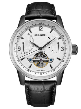 海鸥表手表男款机械表大盘多功能时尚飞轮商务腕表男表327