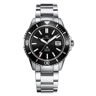 Seagull海鸥手表海洋系列潜水表男士单历夜光自动机械腕表816.523