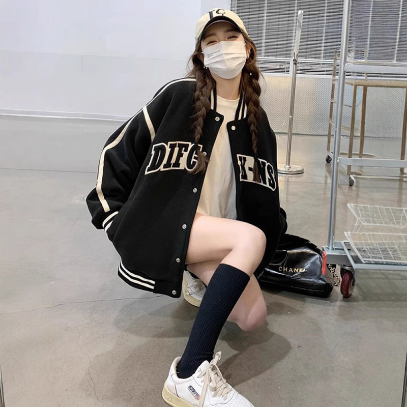 欧货高端黑色拼接卫衣