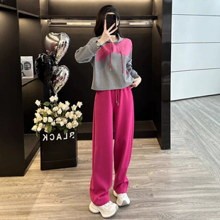 南油欧洲站休闲运动套装女春秋冬新款时尚洋气小个子穿搭两件套潮