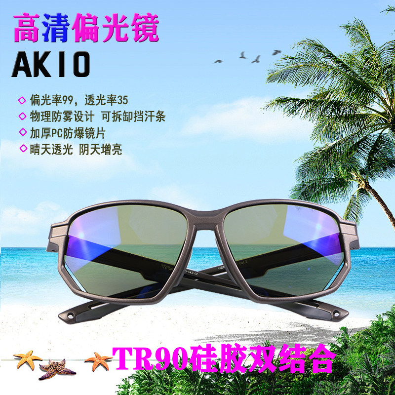 升级版AK10/AK11看鱼找鱼钓鱼偏光镜防风防汗防起雾高清太阳眼镜