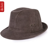 Мужская осенняя модная бархатная вельветовая шапка с капюшоном, для среднего возраста