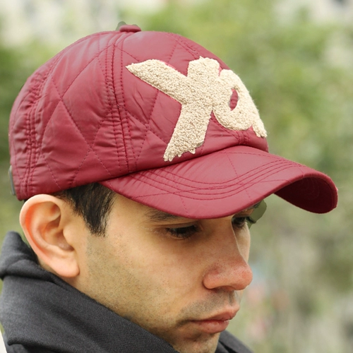 冠师傅 Шапка, ватные палочки, бейсболка, удерживающая тепло модная кепка, увеличенная толщина, в корейском стиле, с вышивкой