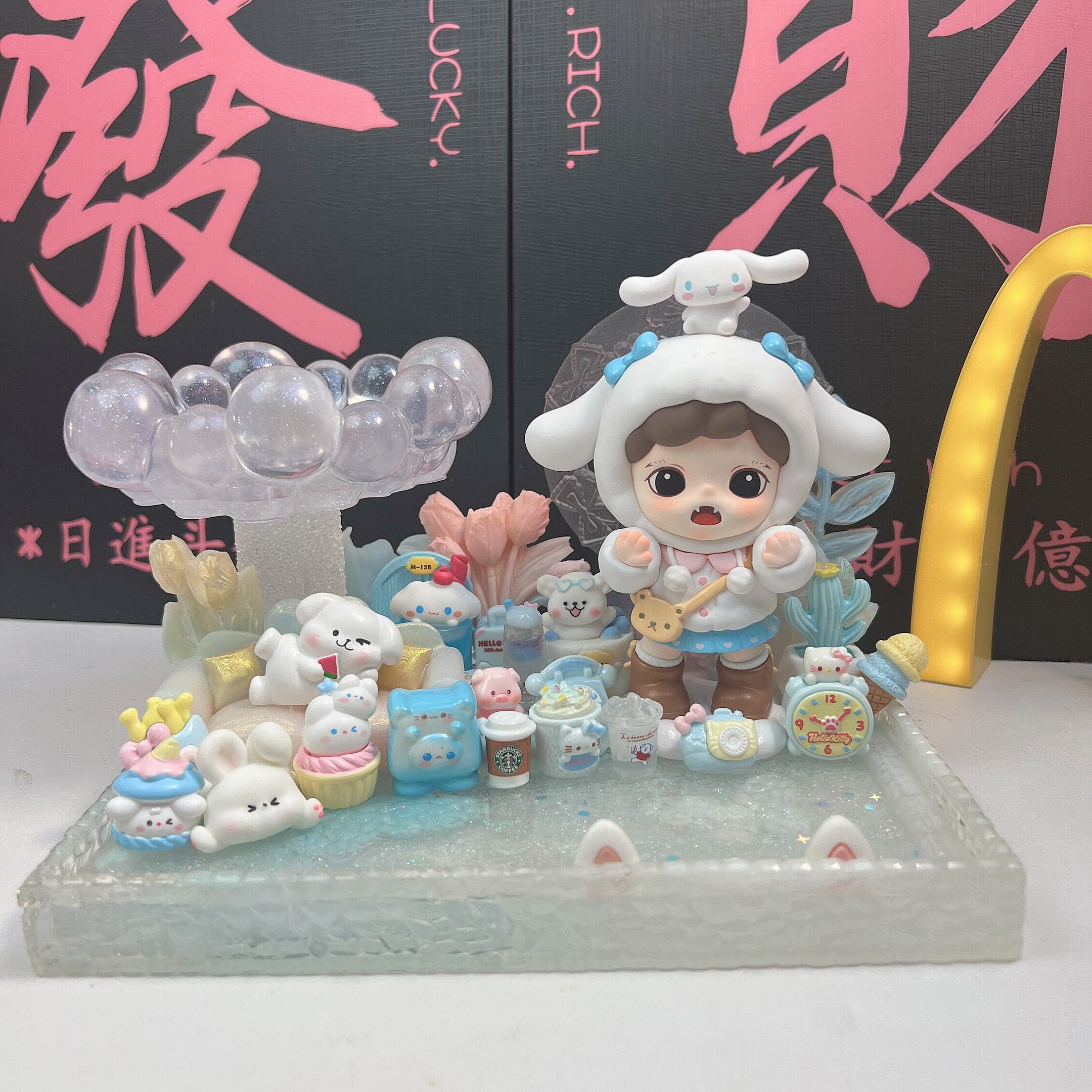 生日礼物摆件滴胶创意摆台