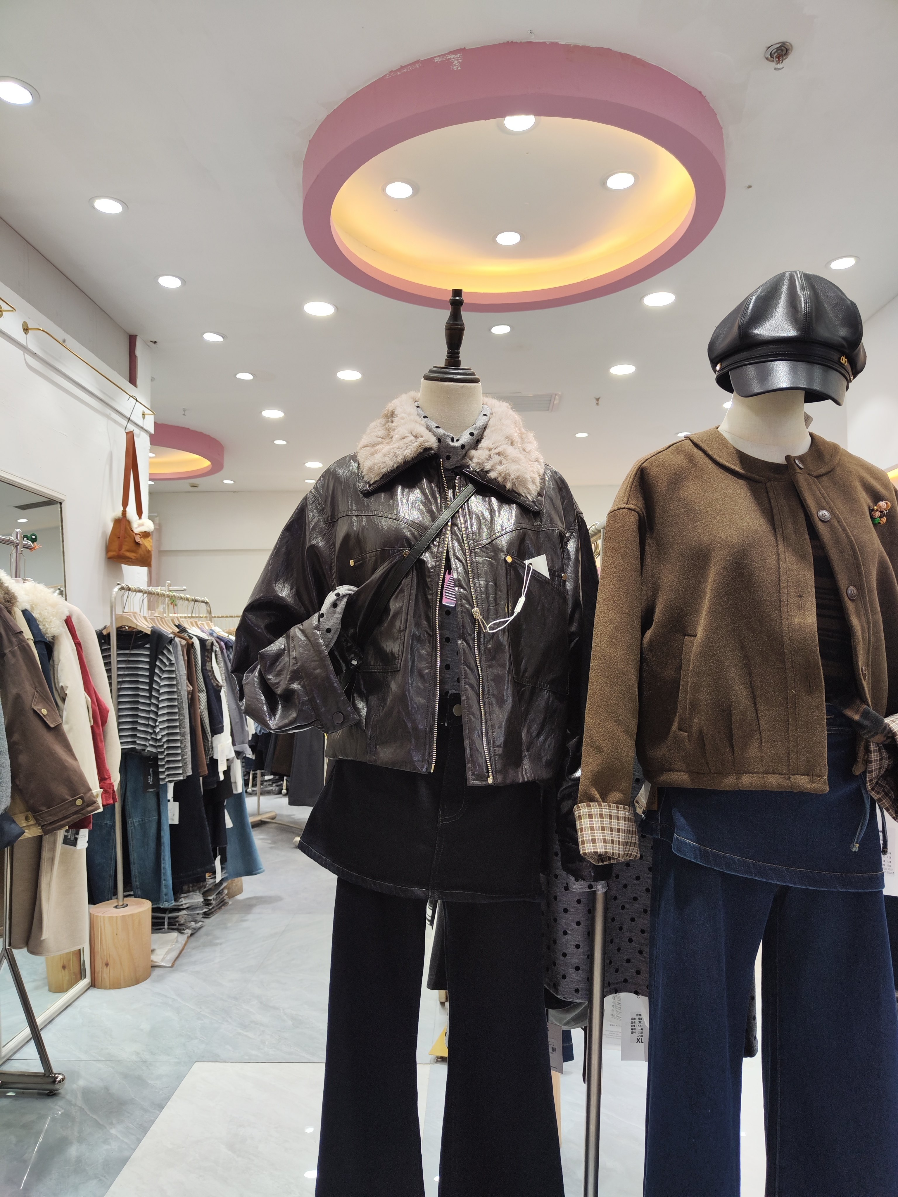 韩版宽松显瘦百搭加厚保暖女短款面包服外套皮衣加绒短款洋气