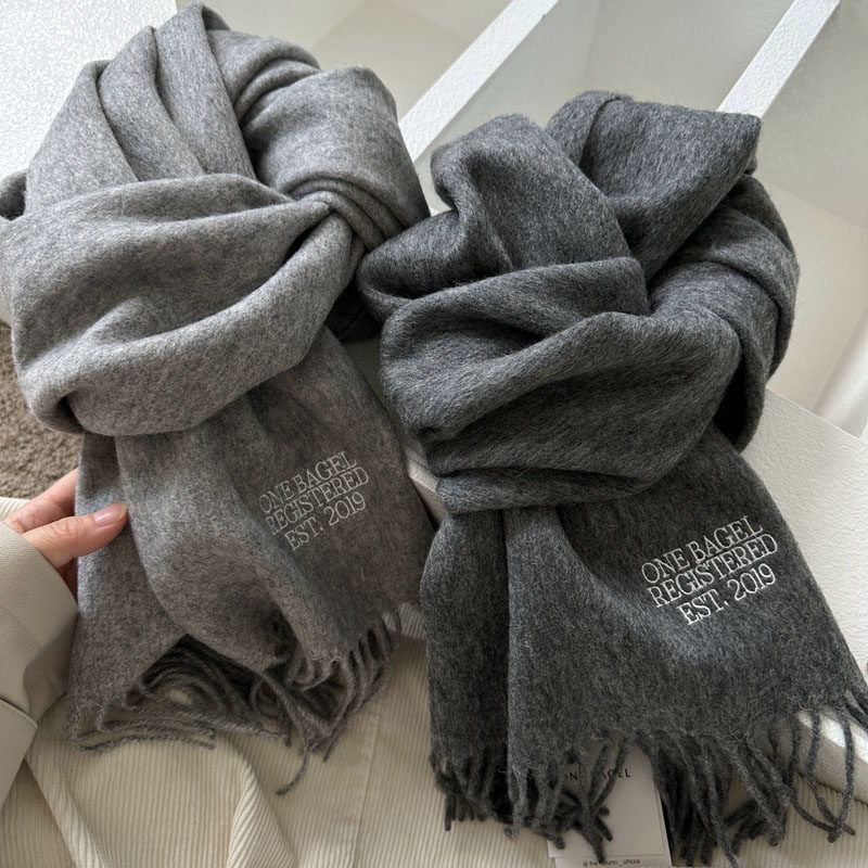 秋冬韩系男女基础百搭羊毛围巾