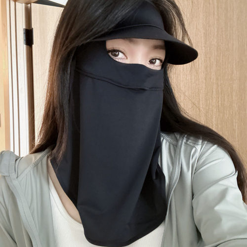 防晒面罩防紫外线帽子面罩一体