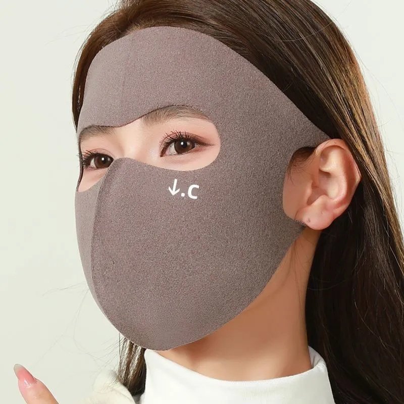 秋冬季全脸护脸保暖口罩防风面罩高颜值骑行防寒骑车摩托车防护