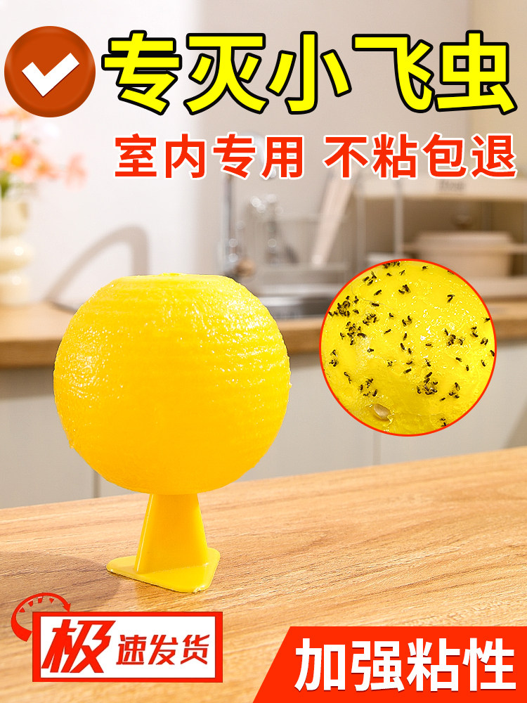 果蝇诱捕器小飞虫灭杀神器室内去除飞虫厨房蠓虫粘虫球诱苍蝇