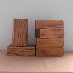 瑜伽甩腿健身木砖天然实木泡桐木块木方底座实心整板定制定做尺寸