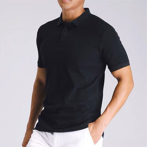 纯棉短袖简约免烫薄款上衣POLO