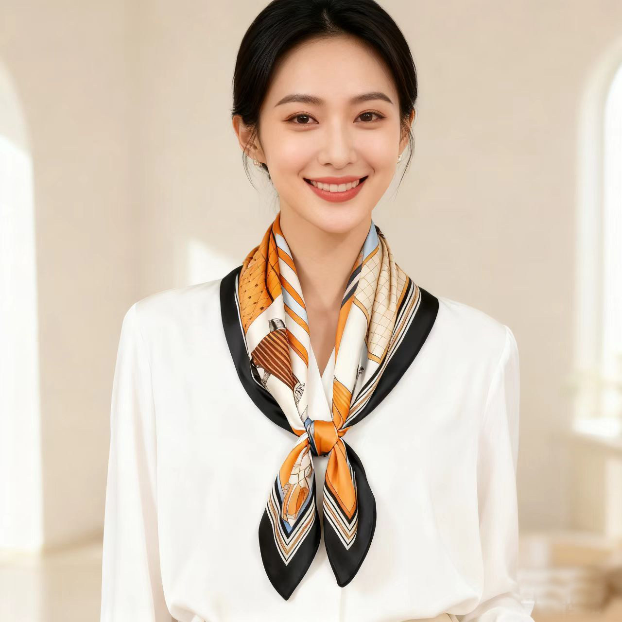 复古骏马印花方巾文艺民族时尚风丝巾洋气百搭护领多功发小围巾,服饰配件/皮带/帽子/围巾,围巾/丝巾/披肩,淘宝优惠券,粉丝福利购,淘宝优惠卷