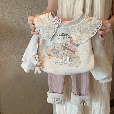 女童卫衣秋冬装2025新款洋气