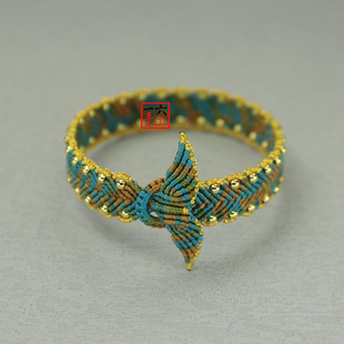 千里江山鱼尾手绳手工编织diy材料包本命年红绳自编情侣礼物手环