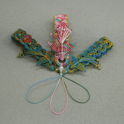 手工编织diy手机挂件情侣