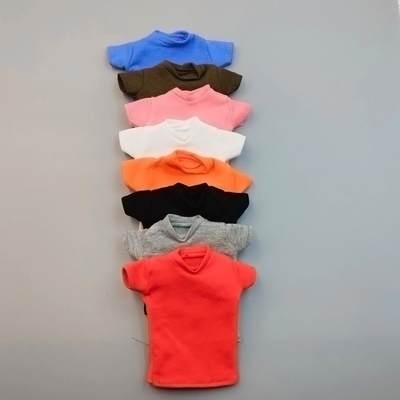 现货1/6兵人偶女款纯棉圆领短袖T恤上衣 适合30CM素体娃娃