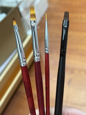 美甲笔四支装常用小圆头笔扫扫笔彩绘笔光疗笔非偏远地区30包邮