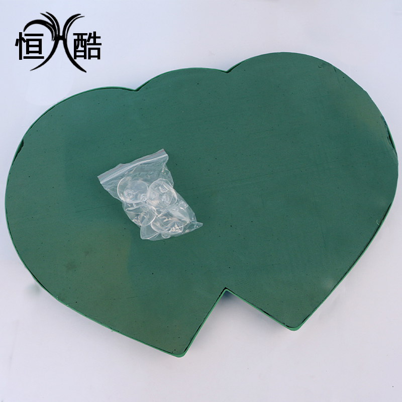 恒越婚车双心塑料吸盘空壳吸盘婚庆结婚花车装饰包装材料10个/套