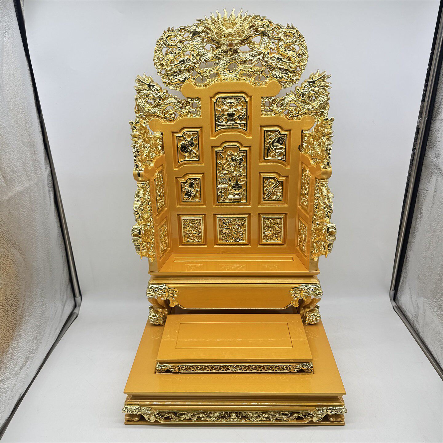 九龙椅脱椅屏风宝座脱身神像座椅佛像座位神台供座实木雕刻拖椅子