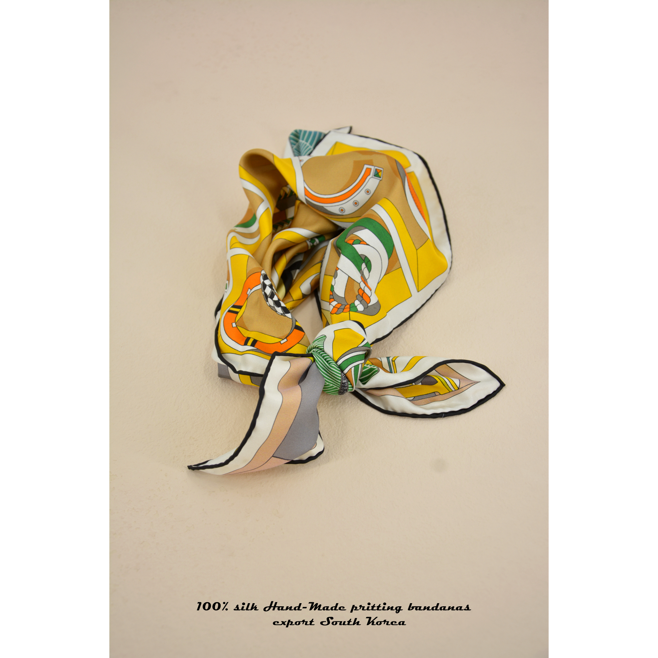 真丝斜纹绸印花女小方巾丝巾围巾