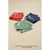 珍藏版 BANDANA COTTON ／美式 真丝棉印花方巾头巾领巾围巾／SILK