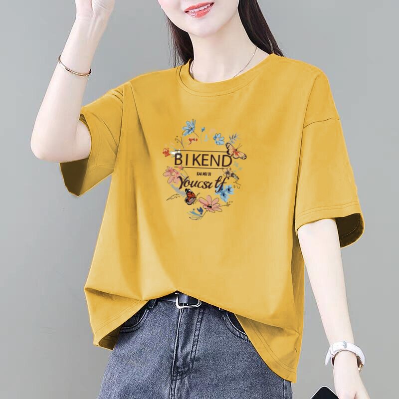 2026新款夏季宽松大码短袖T恤女洋气减龄胖mm遮肚子藏肉体恤上衣